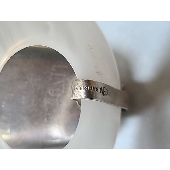 Vintage WEB Sterling Personalized Bell Lucite Ring Baby Teething Rattle - Picture 9 of 10